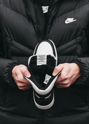 Зимние кроссовки nike air jordan 1 с мехом высокие кожа nike jordan3 фото