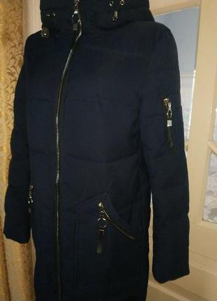 Шикарный пуховик пальто.4 фото