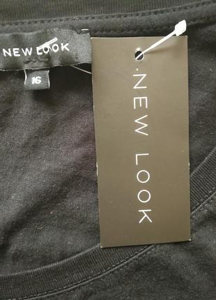 Нова котонова футболка принт ромашки бренду new look  uk 16 eur 446 фото