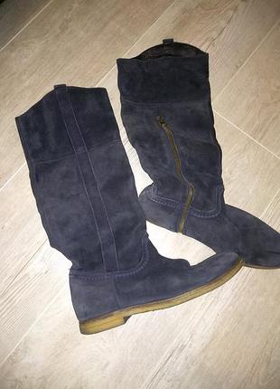 Продам сапожки из натурального замша