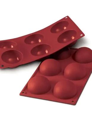 Силіконова форма півсфера ø 60 мм h 30 мм silikomart sf003/c