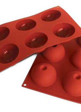 Силіконова форма півсфера ø 75 мм h 40 мм silikomart sf086/c