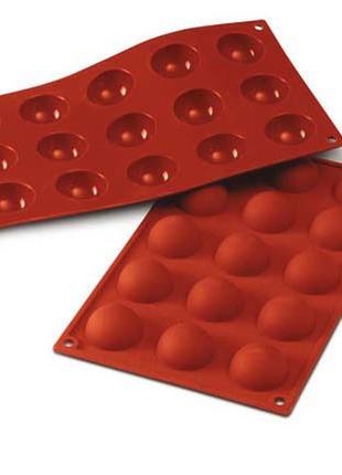 Силіконова форма півсфера ø 40 мм h 20 мм silikomart sf005/c