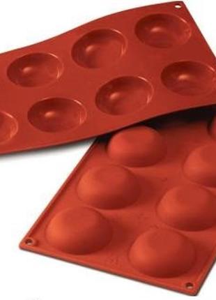Силіконова форма півсфера ø 60 мм h 20 мм silikomart sf053/c
