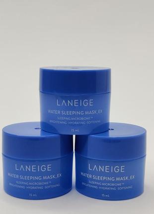 Зволожуюча нічна маска для обличчя laneige water sleeping mask, 15мл1 фото