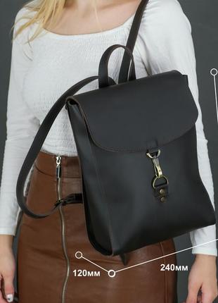 Женский кожаный рюкзак венеция, размер средний, натуральная кожа grand цвет янтарь7 фото