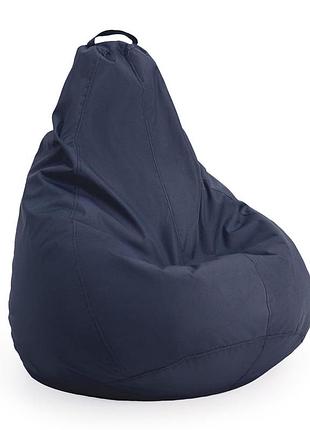 Крісло-мішок форма "груша", розмір xxl (130*100), чорний