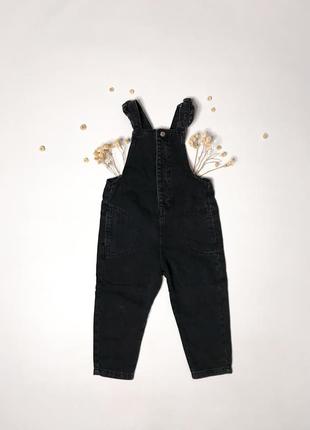 Детский джинсовый комбинезон zara на девочку