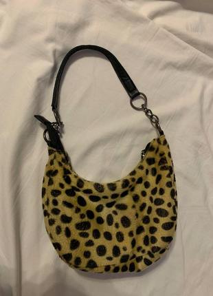 Сумка м‘яка леопардова вінтажна y2k
