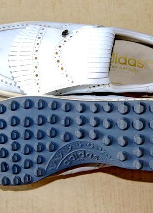 Adidas – білі шкіряні кросівки, оригінал, розмір 43 (устілка 27,6 см)2 фото