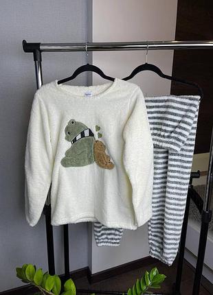 Теплая пижама костюм для дома&nbsp; кофта та штани. махра
lady