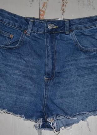Джинсові шорти  мом висока посадка  topshop  10 розмір