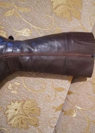 Кожаные сапоги осень.