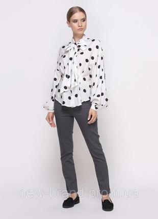 Блузка сорочка в горох 3-4 h&m p.40/422 фото