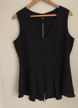 Черная блузка с молнией на спине h&m сток1 фото