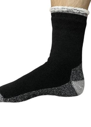 Шерстяные носки утолщенные теплые zhejiang 41-44 черный6 фото