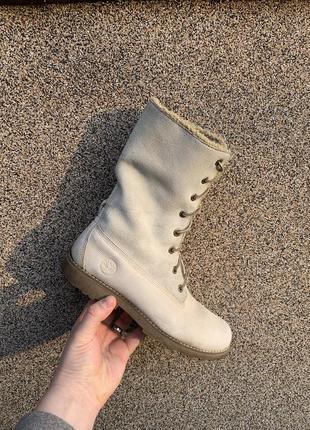 Кожаные утепленные ботинки timeberland