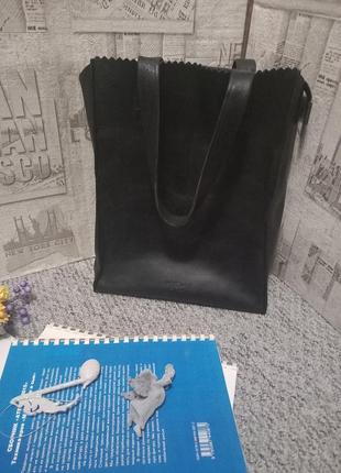 Сумка кожанная, my paper bag