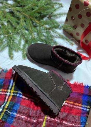 Черевики ugg ultra mini dark brown5 фото