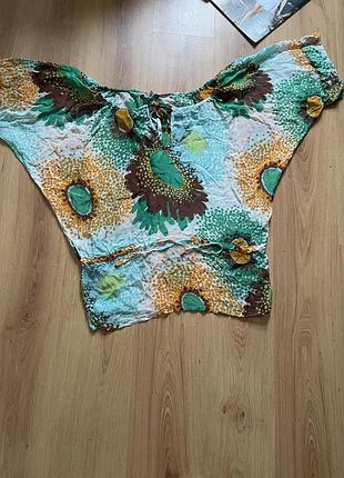 Рубашка в цветочный принт