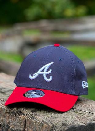 Оригинальная синяя кепка new era atlanta braves 9forty  60191839