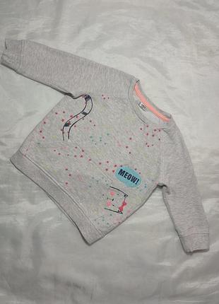 Светрик світшот з кицею р. 122