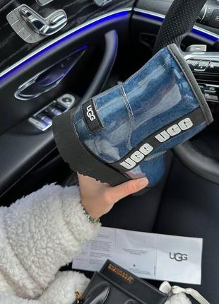 Черевики ugg classic mini clear blue 2