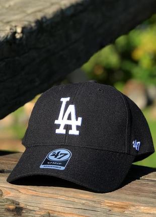 Оригинальная черная кепка 47 brand los angeles dodgers