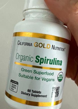 Органическая спирулина, 500 мг, сша, 60 и 240 таблеток2 фото