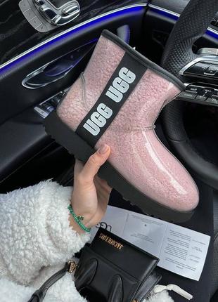 Черевики ugg classic mini clear pink