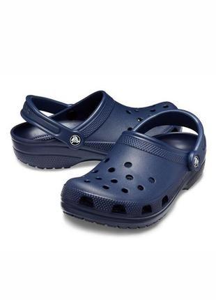 Crocs classic clog navy жіночі чоловічі крокси сабо1 фото