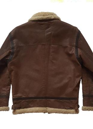 Оригінальна вінтажна куртка пілот 90-х explorer raf type leather pilot jacket7 фото