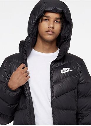Nike down fill hooded jacket