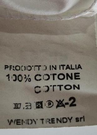 ♥️1+1=3♥️ wendy trendy италия женская хоопковая удлиненная ассиметричная блуза с воротником стойкой9 фото