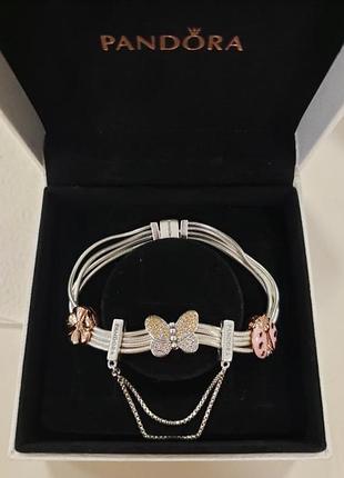 Браслет пандора  reflexions мягкий браслет серебро 925 pandora