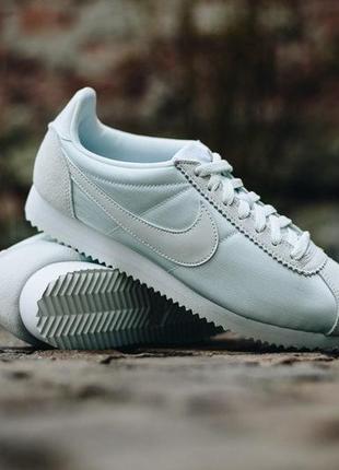 Мятные кроссовки nike  cortez оригинал6 фото