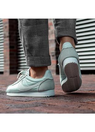 Мятные кроссовки nike  cortez оригинал3 фото