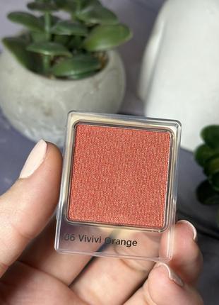 Оригінал тіні shiseido vivivi orange 06 тестер pop powdergel eye shadow powder gel3 фото