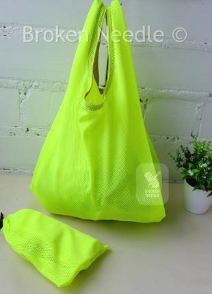 Еко пакет-майка з сітки неон, еко сумка, еко-торба, сумка шоппер/экосумка
