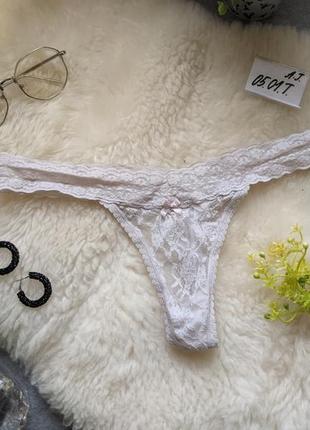 Сливочнi  трусики мереживо . secret 36/s