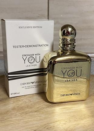 Туалетна вода emporio armani stronger with you leather