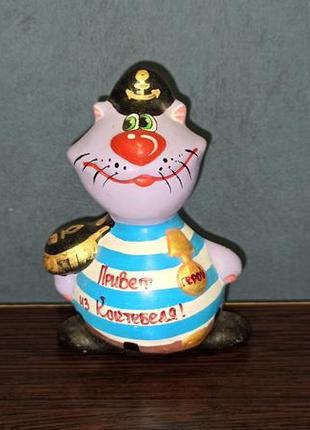 Кот котик моряк фигурка статуэтка привет из отпуска