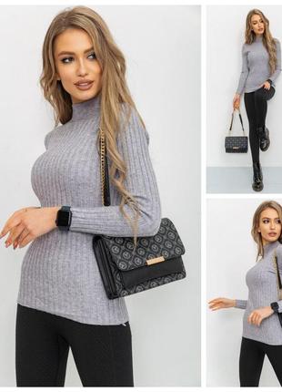 Сірий гольф рубчик #326