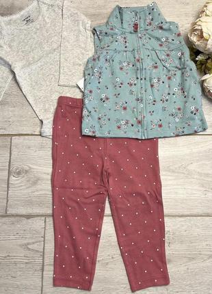 Костюм комплект набор для девочки картерс