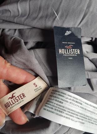 Легкая свободная кофта блуза открытые плечи шнуровка hollister5 фото