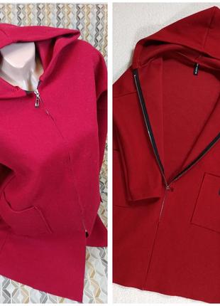Шикарный красный тренч пальто.3 фото