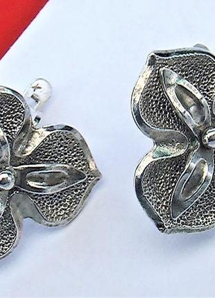Серьги серебро ссср 925 проба 6,95 грамма