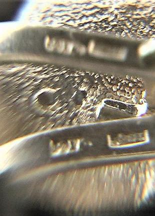 Серьги серебро ссср 925 проба 6,95 грамма