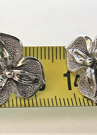 Серьги серебро ссср 925 проба 6,95 грамма