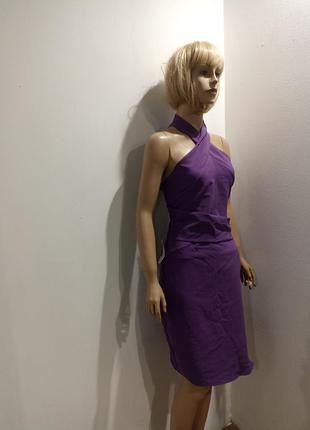Фиолетовое коктельное платье